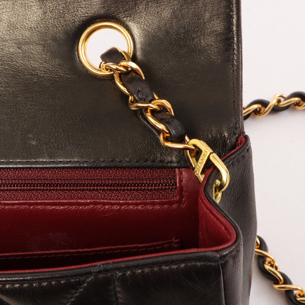 Chanel Around 1995 Made Diana Flap Chain Bag 23Cm Black