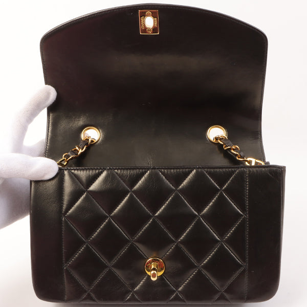 Chanel Around 1995 Made Diana Flap Chain Bag 23Cm Black