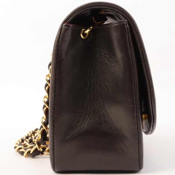 Chanel Around 1995 Made Diana Flap Chain Bag 23Cm Black