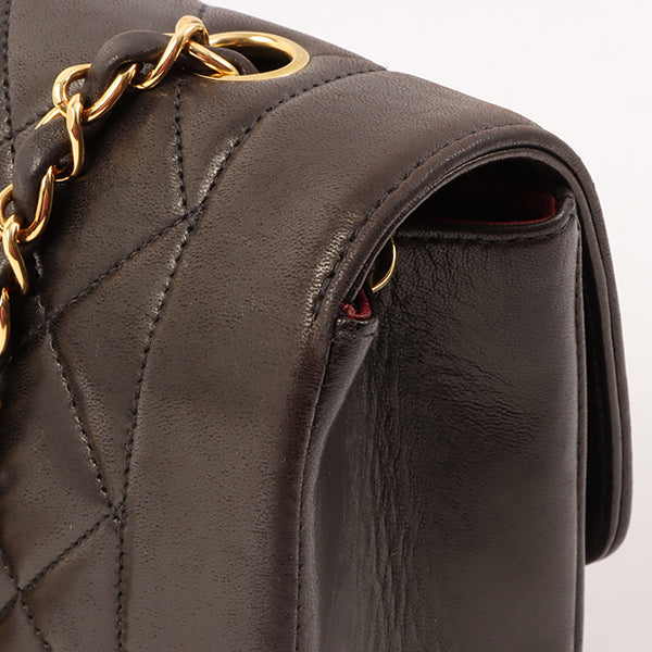 Chanel Around 1995 Made Diana Flap Chain Bag 23Cm Black