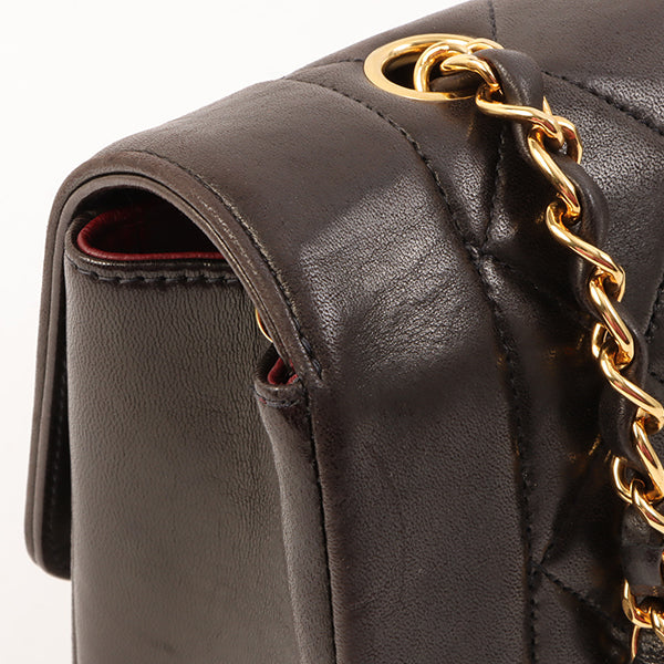 Chanel Around 1995 Made Diana Flap Chain Bag 23Cm Black