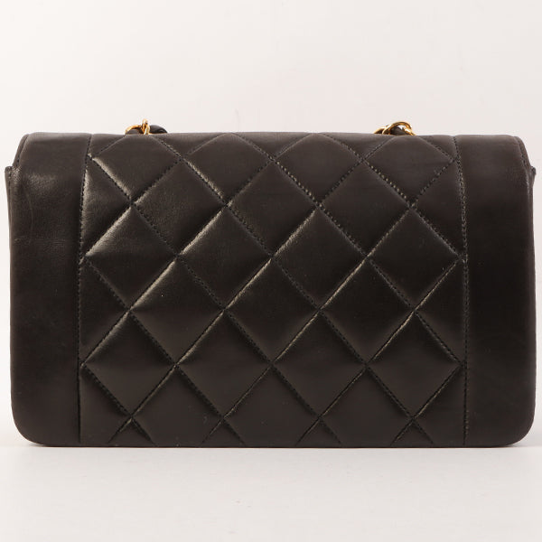 Chanel Around 1995 Made Diana Flap Chain Bag 23Cm Black