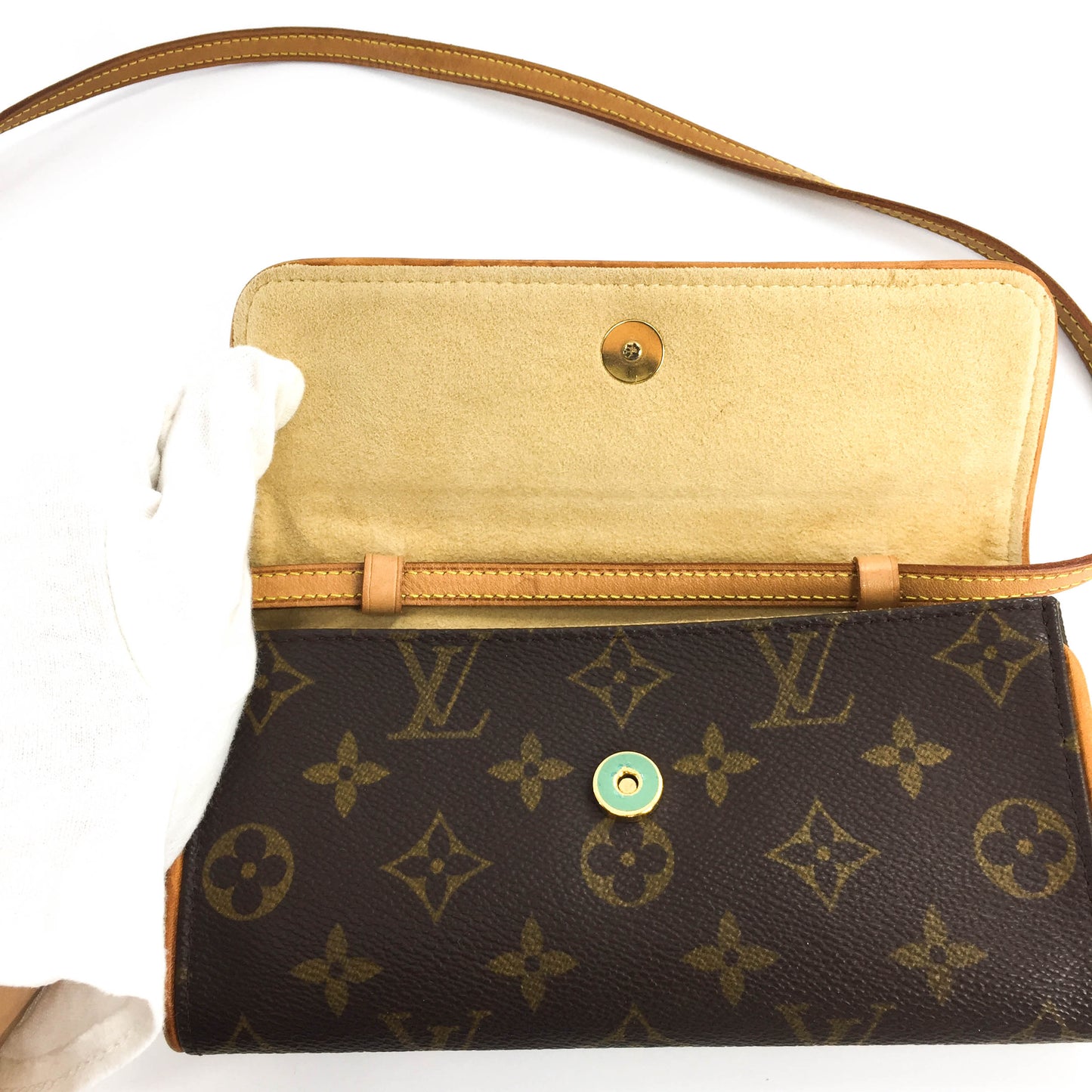 Louis-Vuitton Twin Pochette PM Monogram Crossbody Bag