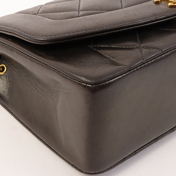Chanel Around 1995 Made Diana Flap Chain Bag 23Cm Black