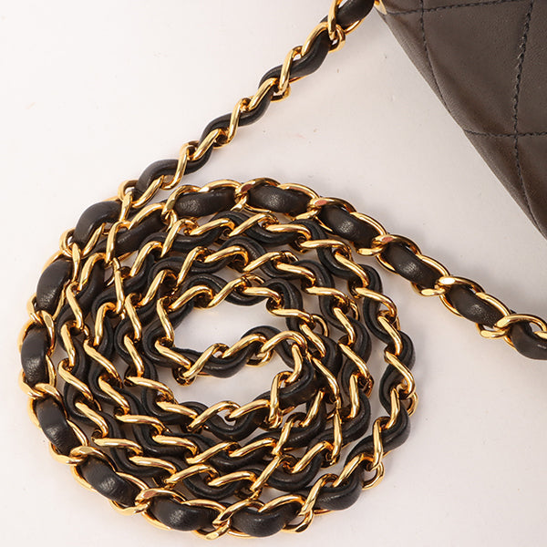 Chanel Around 1995 Made Diana Flap Chain Bag 23Cm Black