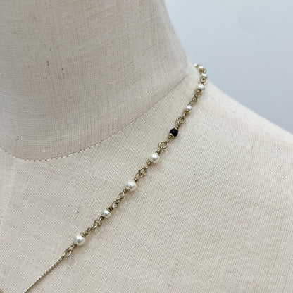 Chanel 26C VIP Bambi Deer Necklace with Pearls in LGHW