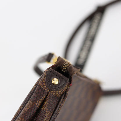 Louis-Vuitton Eva Bag in Damier Ebene with strap
