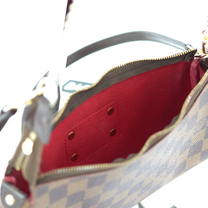 Louis-Vuitton Eva Bag in Damier Ebene with strap