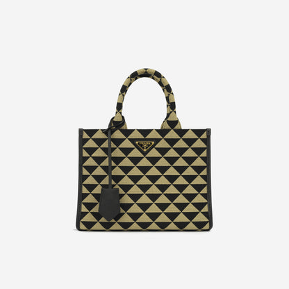 Small Prada Symbole Embroidered Bag