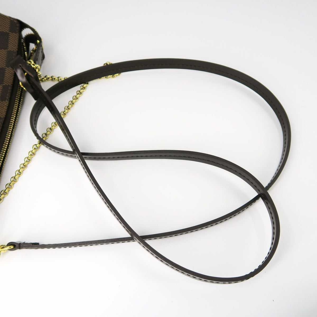 Louis-Vuitton Eva Damier Ebene Clutch