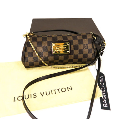 Louis-Vuitton Eva Damier Ebene Clutch