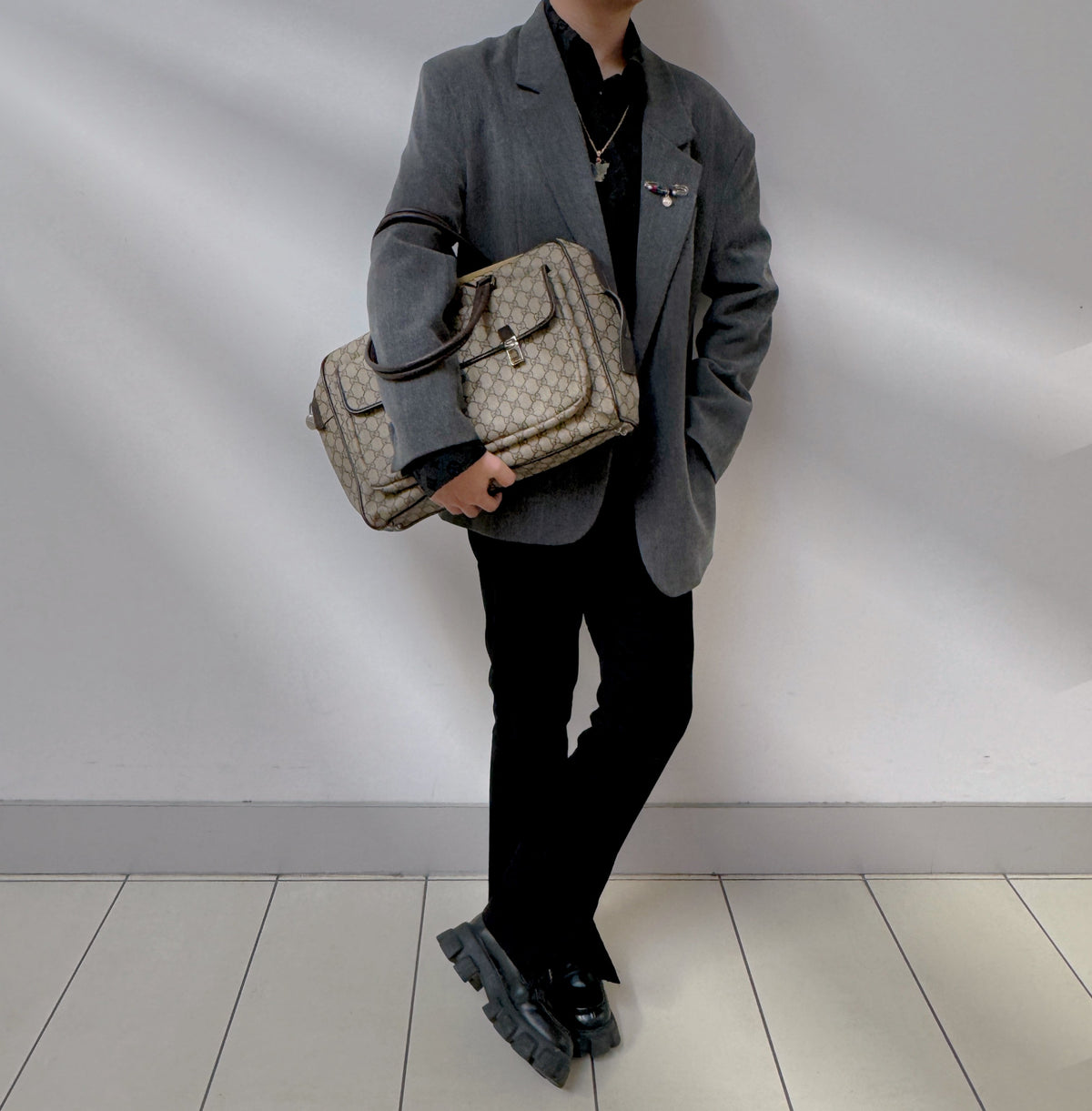 Gucci Unisex Brown Monogram Bag TWS