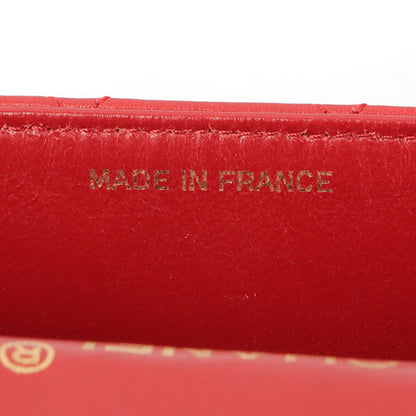 Chanel Around 1990 Made Classic Flap Chain Bag Mini Red