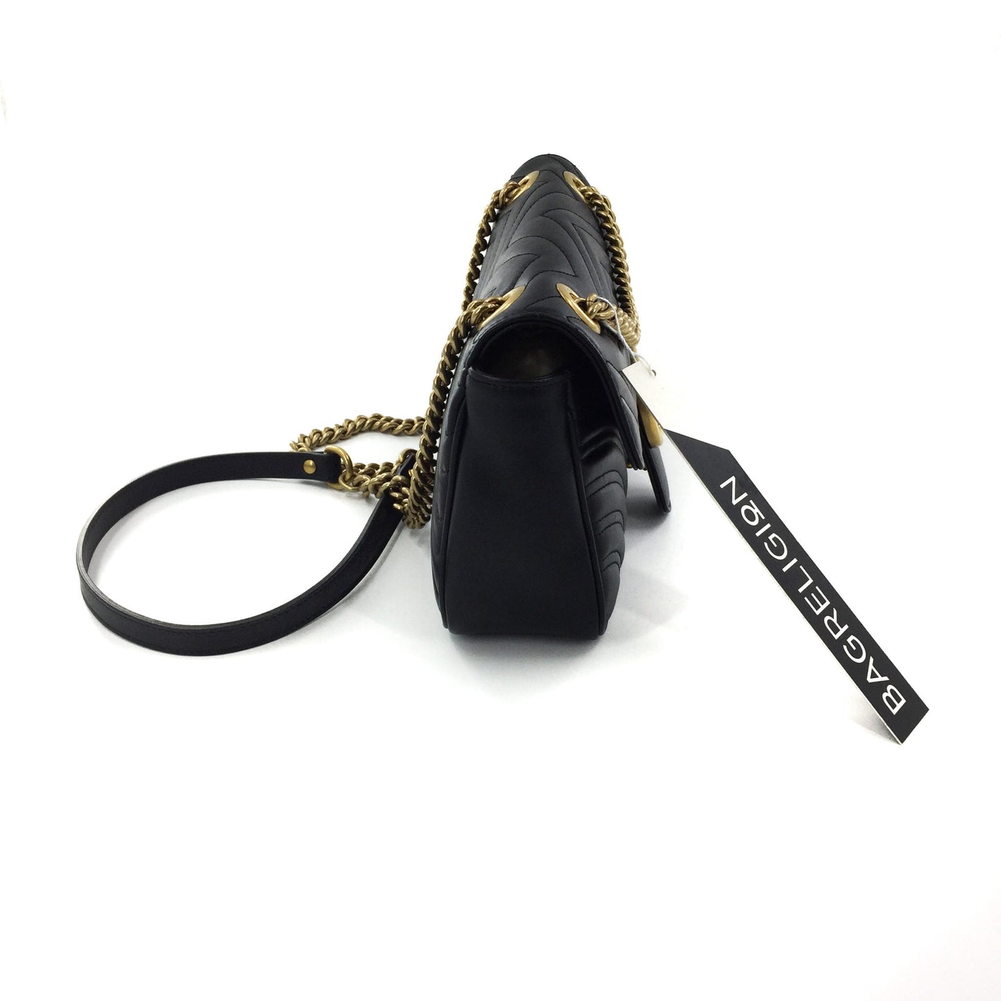 Gucci GG Marmont Black Small Matelassé Shoulder Bag