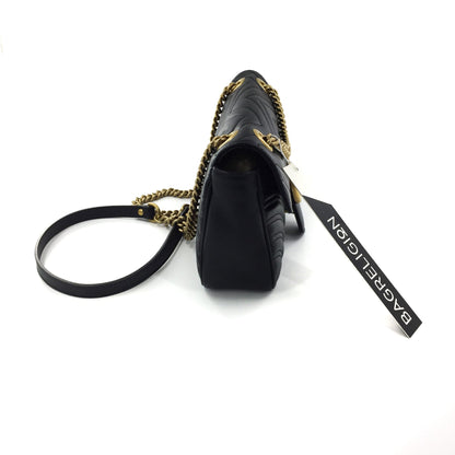 Gucci GG Marmont Black Small Matelassé Shoulder Bag