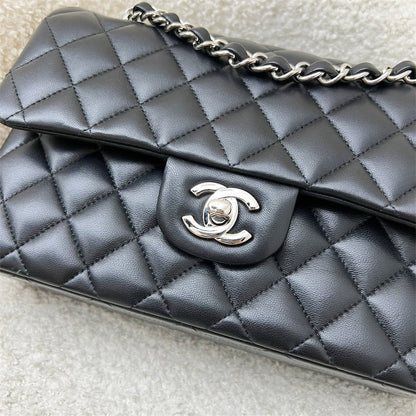 [Original Receipt - 2021] Chanel Small Classic Flap CF in Black Lambskin and SHW (Model: A01113)