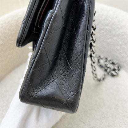 [Original Receipt - 2021] Chanel Small Classic Flap CF in Black Lambskin and SHW (Model: A01113)