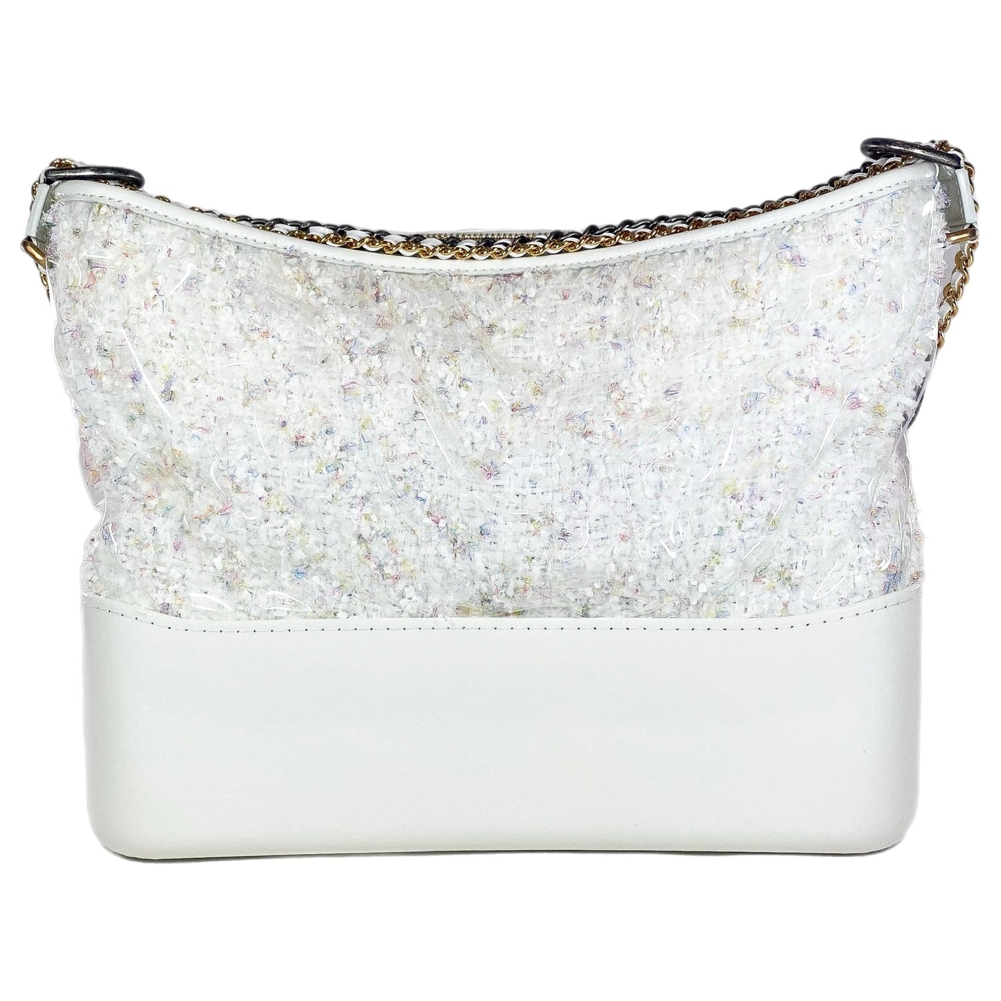 Chanel White Gabrielle Hobo Bag