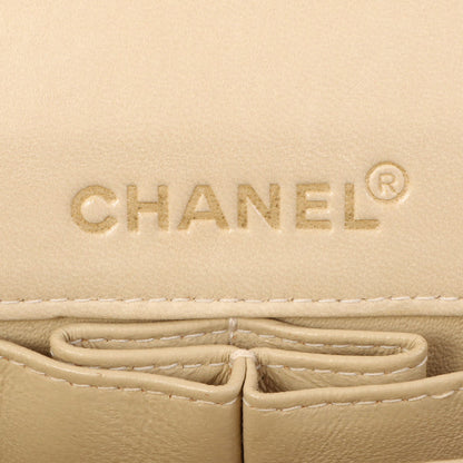 Chanel Around 2000 Made Chocobar Turn-Lock Chain Bag Ivory