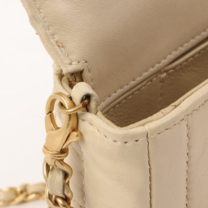 Chanel Around 2000 Made Chocobar Turn-Lock Chain Bag Ivory