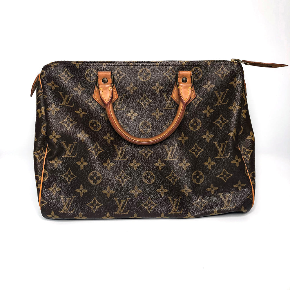 Louis-Vuitton Vintage Monogram Speedy 30 Canvas Bag