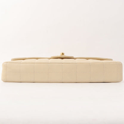 Chanel Around 2000 Made Chocobar Turn-Lock Chain Bag Ivory