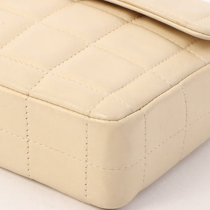 Chanel Around 2000 Made Chocobar Turn-Lock Chain Bag Ivory