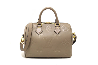 Louis Vuitton Turtledove Empreinte Leather Speedy 25 Bandouliere Crossbody Bag