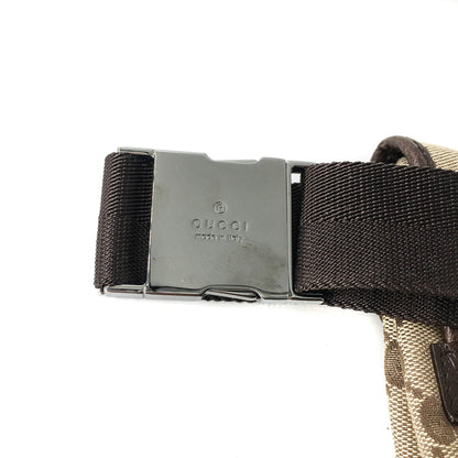 Gucci Classic GG Monogram Belt Bag with Front Buckle