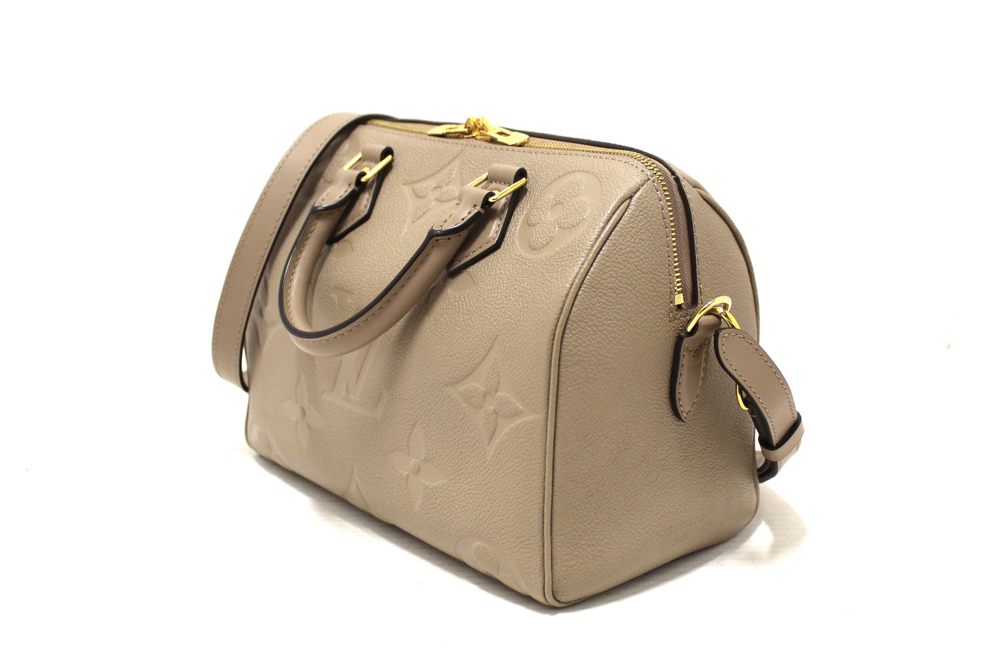 Louis Vuitton Turtledove Empreinte Leather Speedy 25 Bandouliere Crossbody Bag
