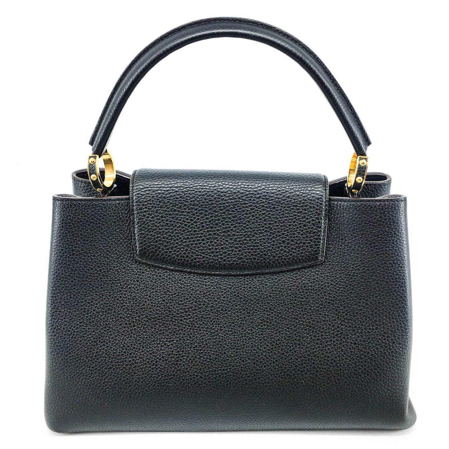 Louis-Vuitton Capucines MM Black GHW