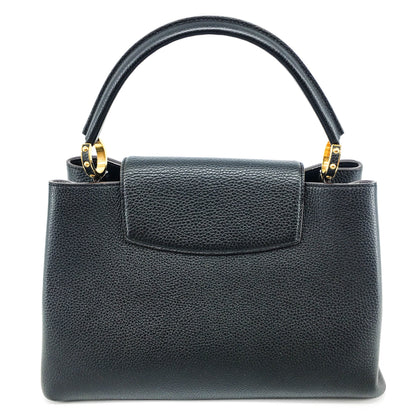 Louis-Vuitton Capucines MM Black GHW