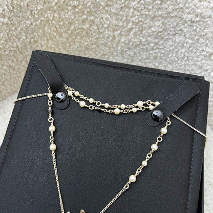 Chanel 26C VIP Bambi Deer Necklace with Pearls in LGHW