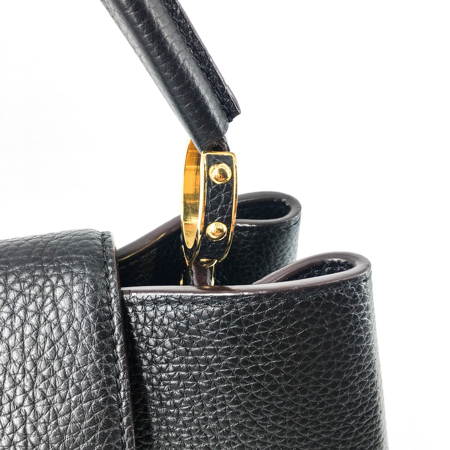 Louis-Vuitton Capucines MM Black GHW