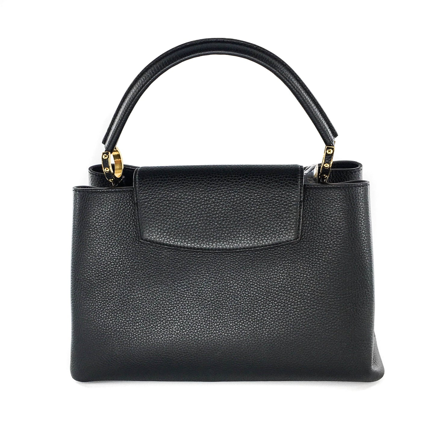 Louis-Vuitton Capucines MM Black GHW