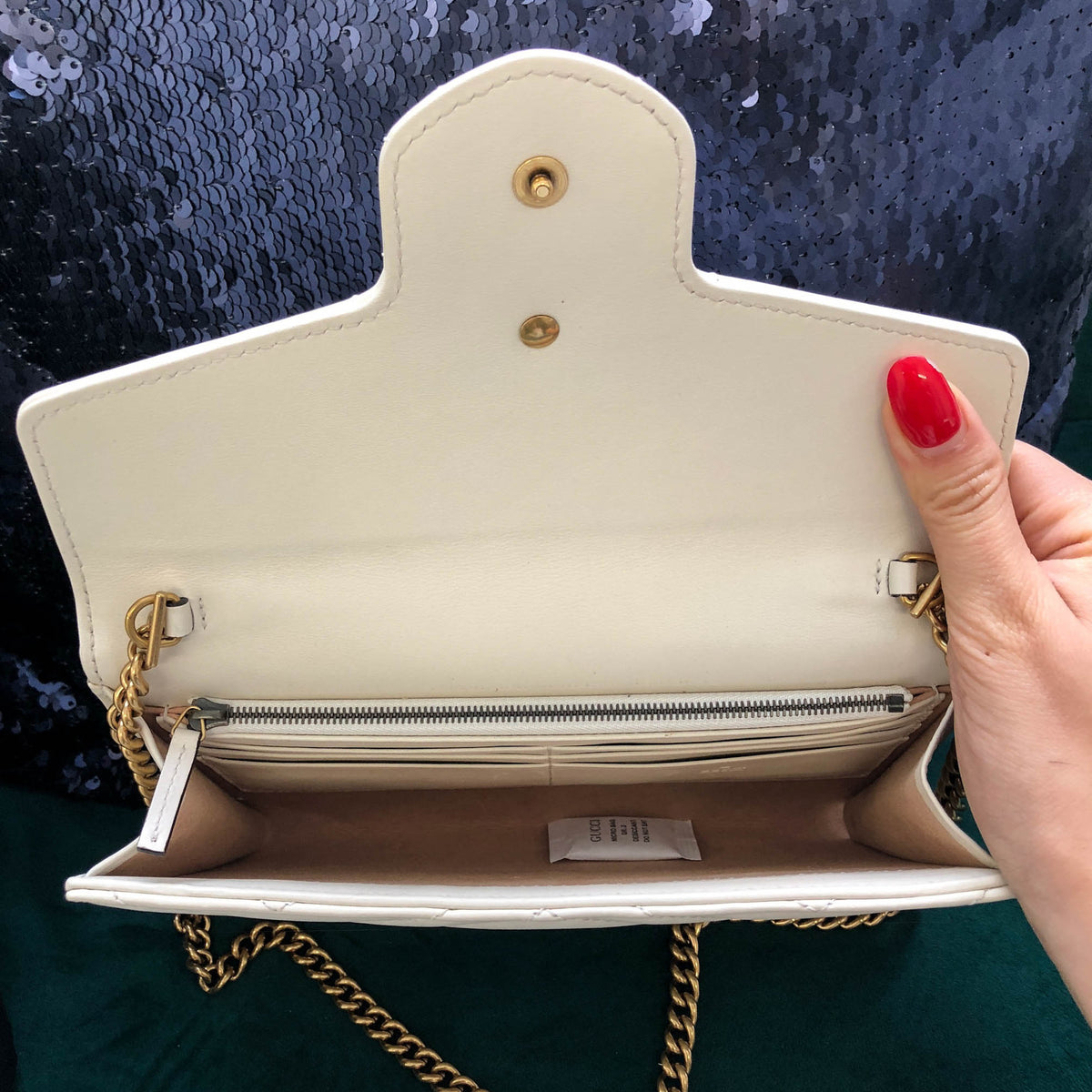 Gucci Marmont White WOC