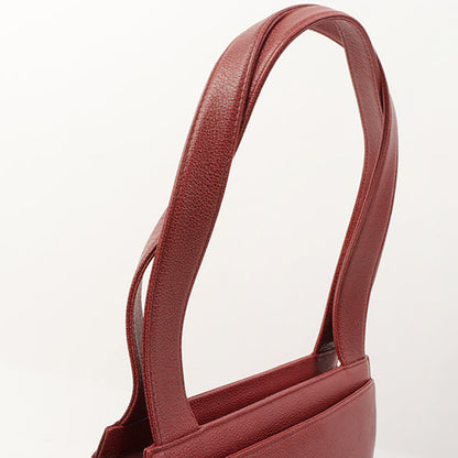 Chanel Around 1998 Made Caviar Skin Cc Mark Shoulder Bag Bordeaux