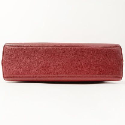 Chanel Around 1998 Made Caviar Skin Cc Mark Shoulder Bag Bordeaux