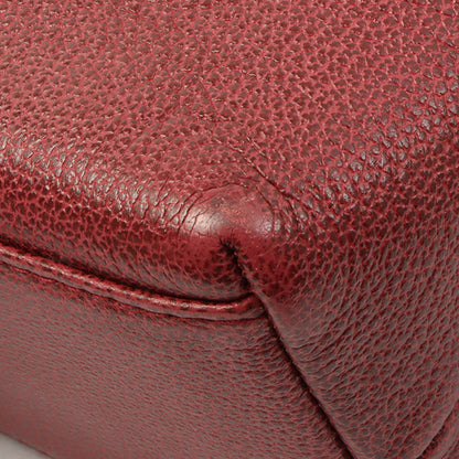 Chanel Around 1998 Made Caviar Skin Cc Mark Shoulder Bag Bordeaux