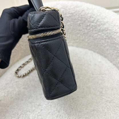 [BN - Local Set - July 2025] Chanel 25B Vanity / Clutch with Chain (LP Style Bag) in Black Caviar and LGHW (Model: AP4385)