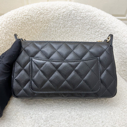 [BN - Local Set - July 2025] Chanel 25A Clutch with Chain in Black Caviar GHW (Model: AP4704)