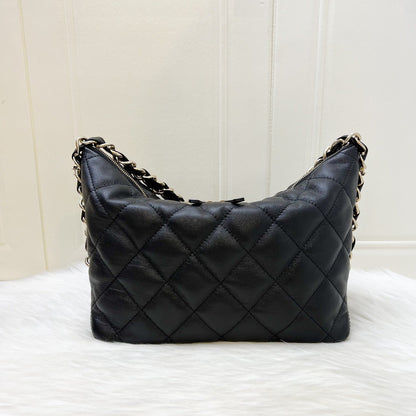 Chanel 24P Large Hobo Bag in Black Caviar and LGHW (Model: AS4248)