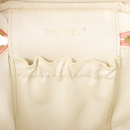 Chanel Around 2003 Caviar Skin Cc Mark Stitch Vanity Pink