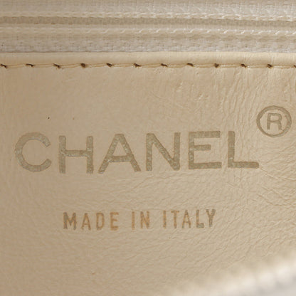 Chanel Around 2002 Made Chocolate Bar Stitch Cc Mark Plate Chain Bag White