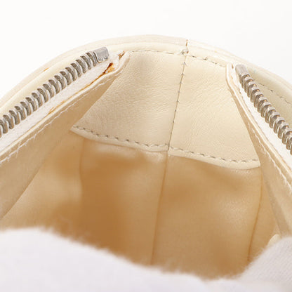 Celine Satin Rhinestone Mini Boogie White
