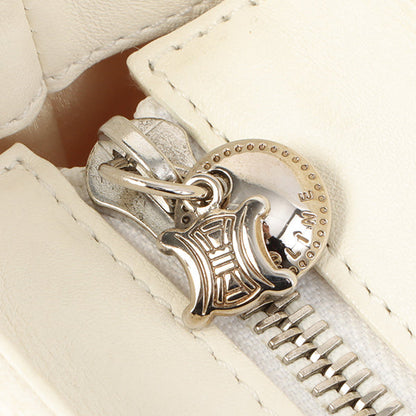Celine Satin Rhinestone Mini Boogie White