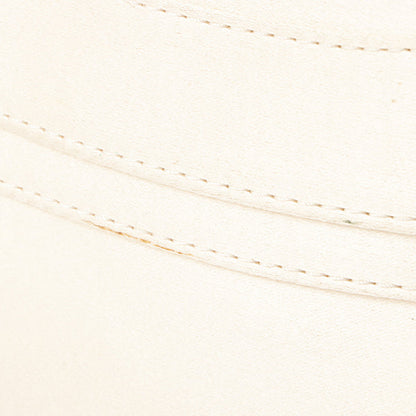 Celine Satin Rhinestone Mini Boogie White