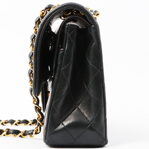 Chanel Around 1992 Made Classic Flap Chain Bag 25Cm Black