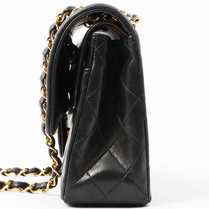 Chanel Around 1992 Made Classic Flap Chain Bag 25Cm Black