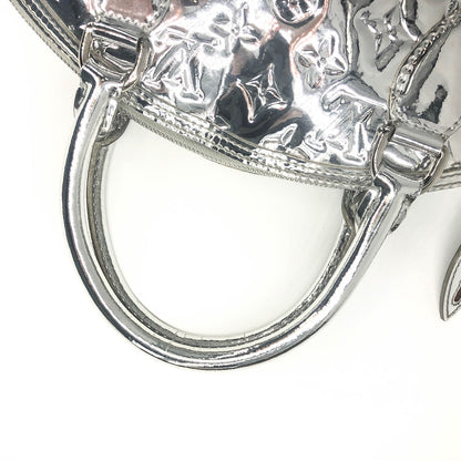 Louis-Vuitton Silver Monogram Miroir Lockit Handbag